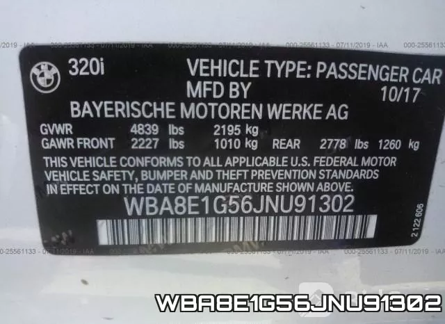 WBA8E1G56JNU91302 фото 10