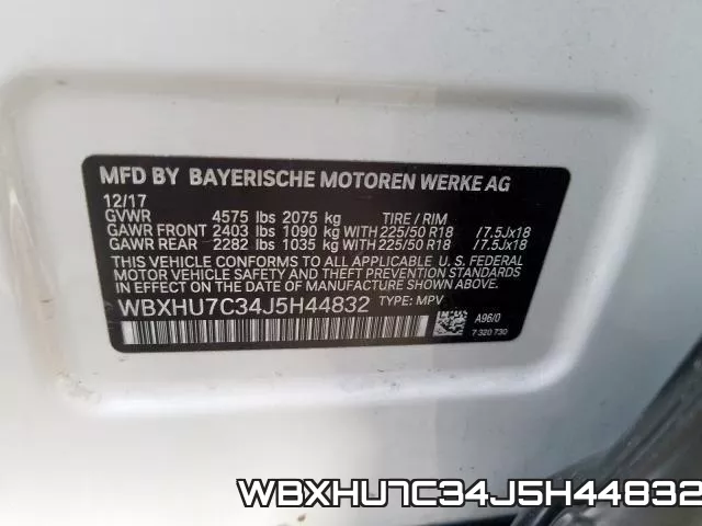 WBXHU7C34J5H44832 фото 2