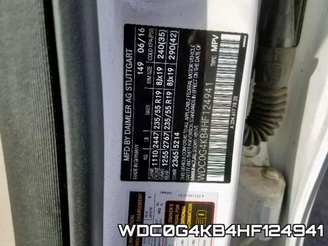 WDC0G4KB4HF124941 фото 2