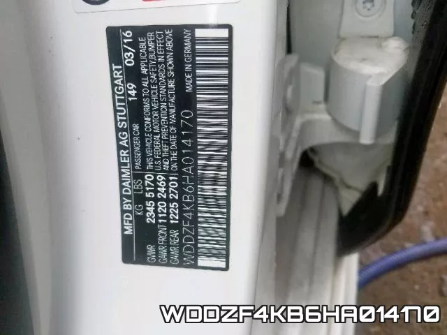 WDDZF4KB6HA014170 фото 2