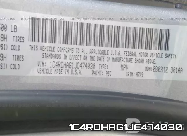 1C4RDHAG1JC474030 фото 10