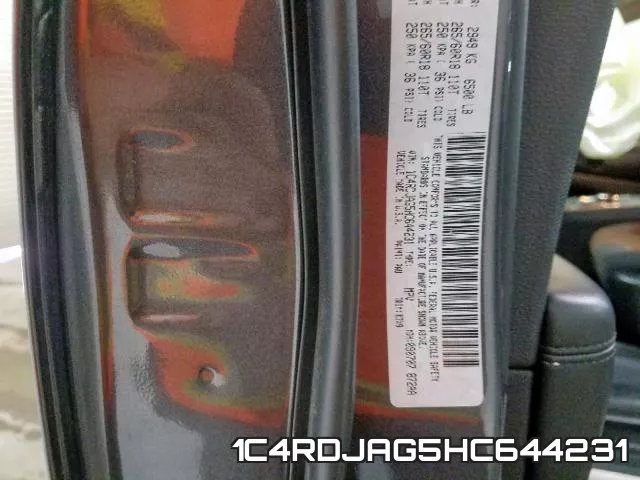 1C4RDJAG5HC644231 фото 2