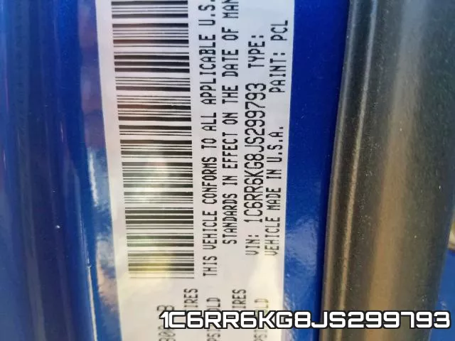 1C6RR6KG8JS299793 фото 2