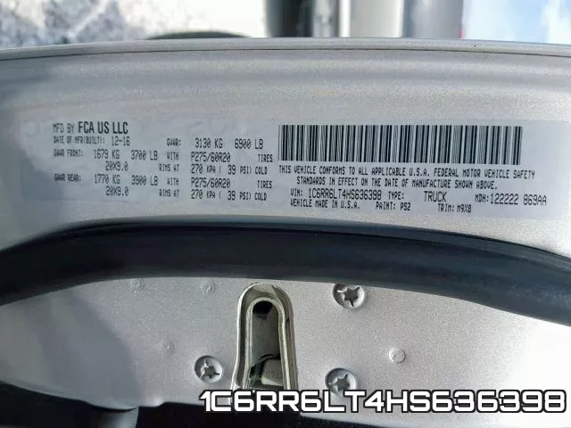 1C6RR6LT4HS636398 фото 2