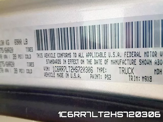 1C6RR7LT2HS720306 фото 2