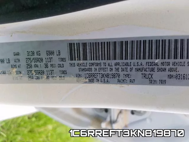 1C6RREFT3KN819870 фото 2