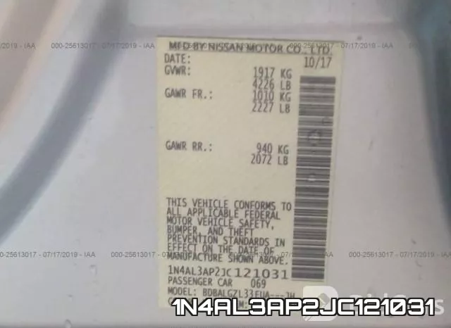 1N4AL3AP2JC121031 фото 10