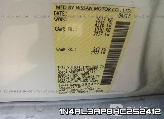 1N4AL3AP8HC252412 фото 10
