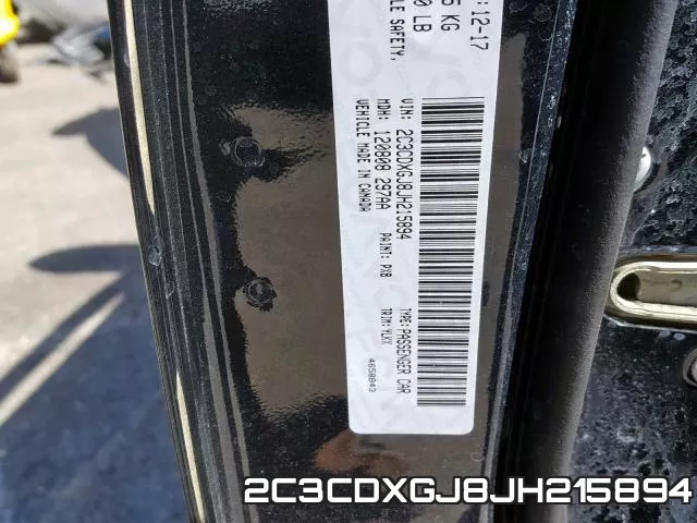 2C3CDXGJ8JH215894 фото 2