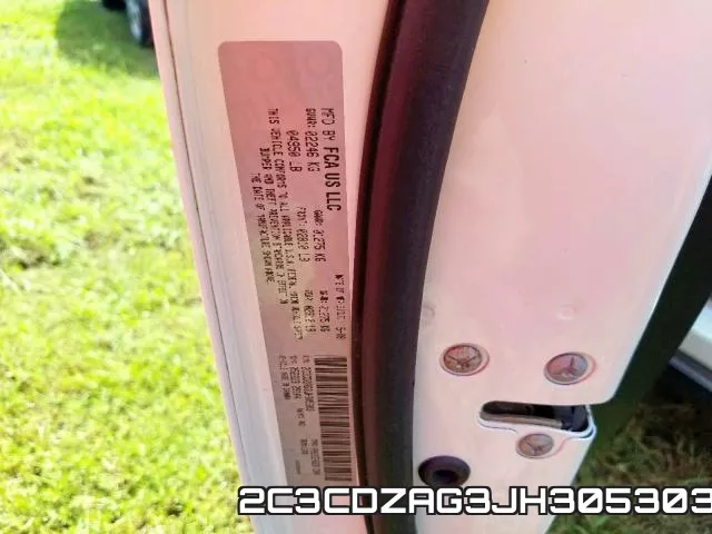 2C3CDZAG3JH305303 фото 2
