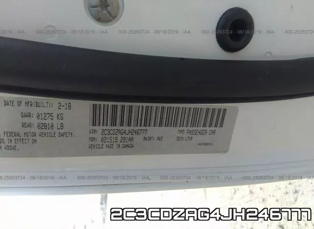 2C3CDZAG4JH246777 фото 10