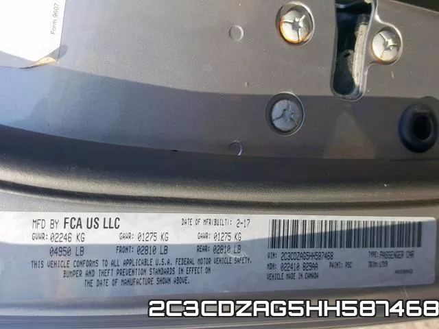 2C3CDZAG5HH587468 фото 2