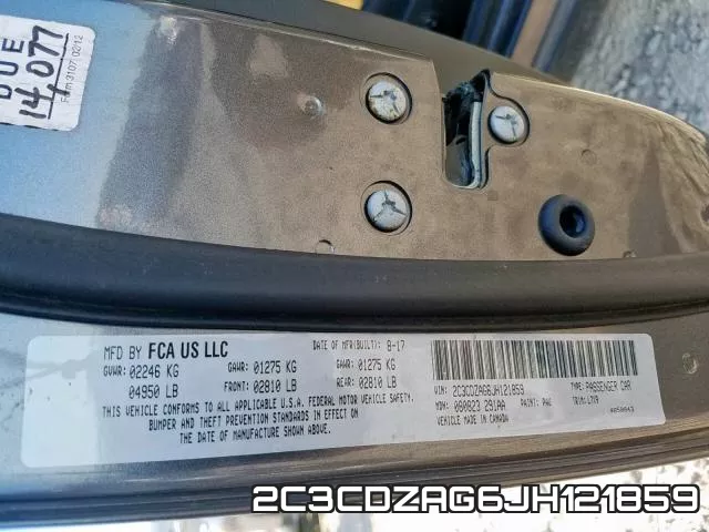 2C3CDZAG6JH121859 фото 2