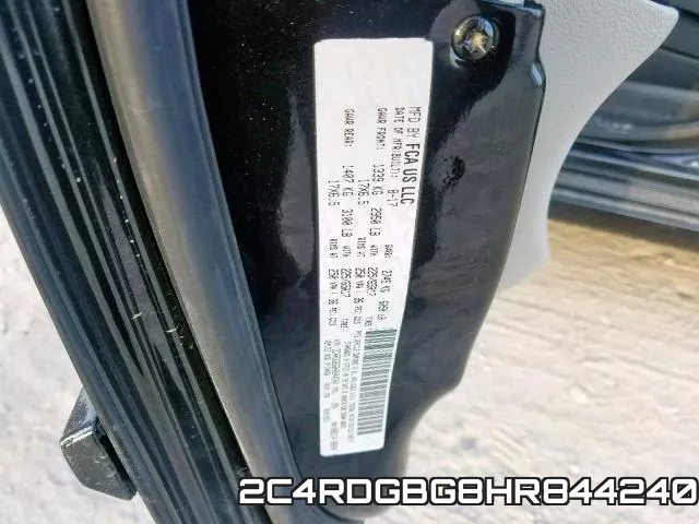 2C4RDGBG8HR844240 фото 2