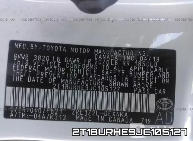 2T1BURHE9JC105127 фото 10