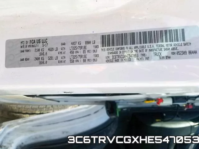 3C6TRVCGXHE547053 фото 2