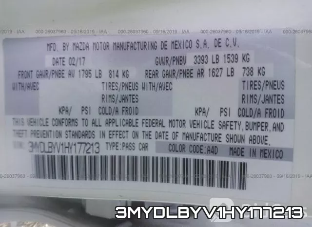 3MYDLBYV1HY177213 фото 10