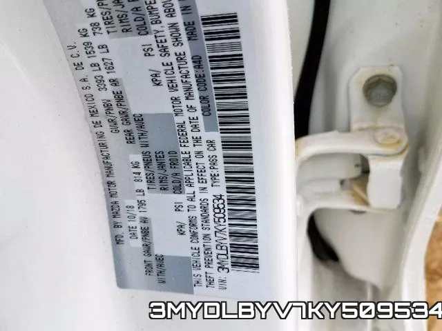3MYDLBYV7KY509534 фото 2