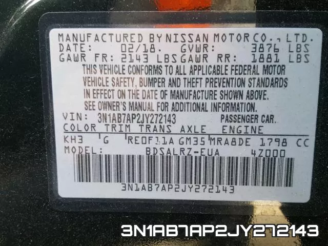 3N1AB7AP2JY272143 фото 2
