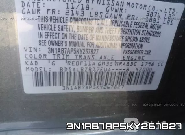 3N1AB7AP5KY267827 фото 10