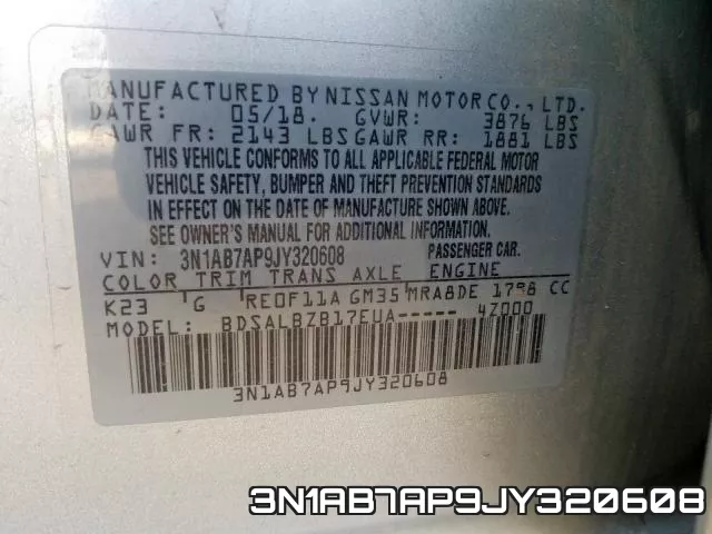 3N1AB7AP9JY320608 фото 2