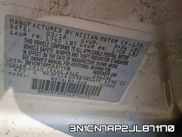 3N1CN7AP2JL871170 фото 2