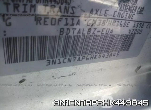 3N1CN7AP6HK443845 фото 10