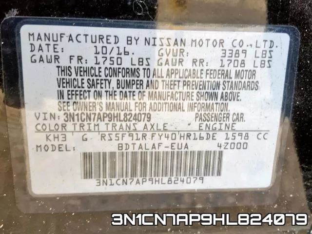 3N1CN7AP9HL824079 фото 2