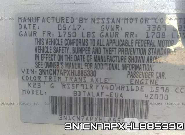 3N1CN7APXHL885330 фото 10