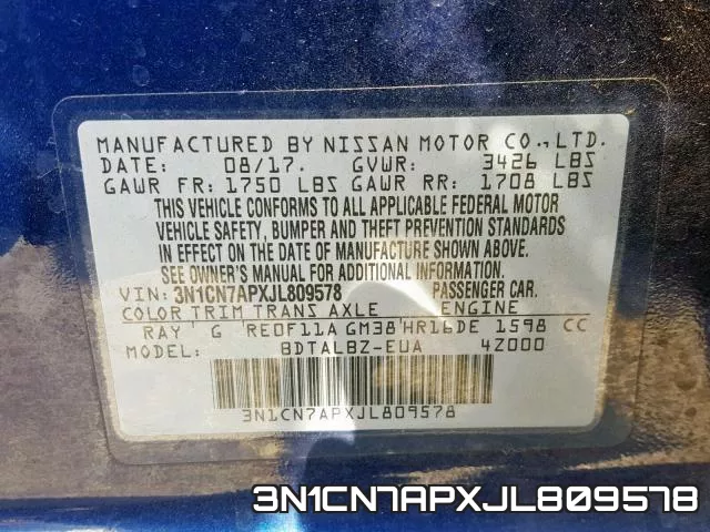 3N1CN7APXJL809578 фото 2