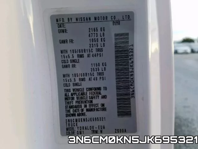 3N6CM0KN5JK695321 фото 2