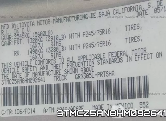 3TMCZ5AN8HM092641 фото 10