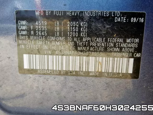 4S3BNAF60H3024255 фото 2