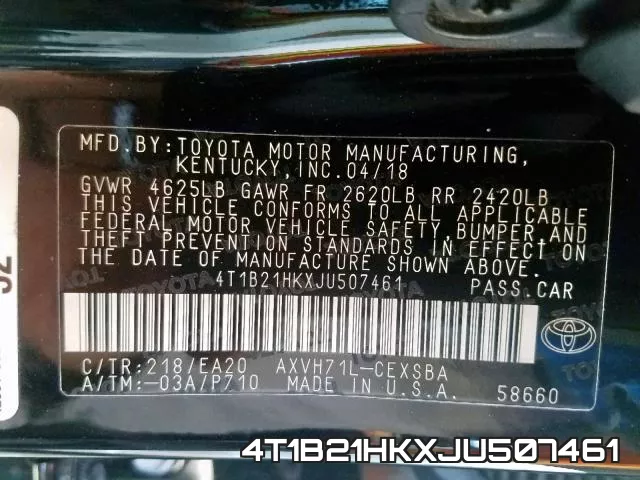 4T1B21HKXJU507461 фото 2
