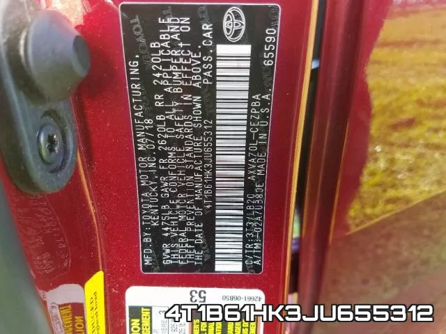 4T1B61HK3JU655312 фото 2