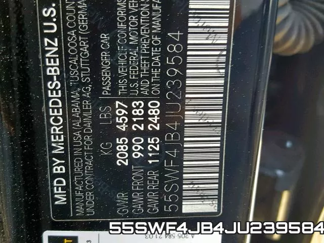 55SWF4JB4JU239584 фото 2