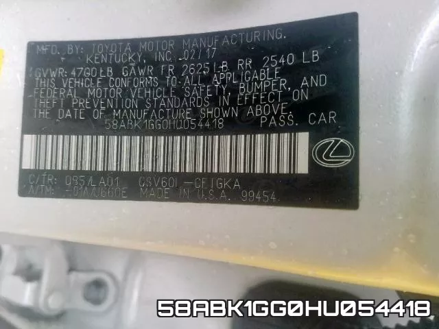 58ABK1GG0HU054418 фото 2
