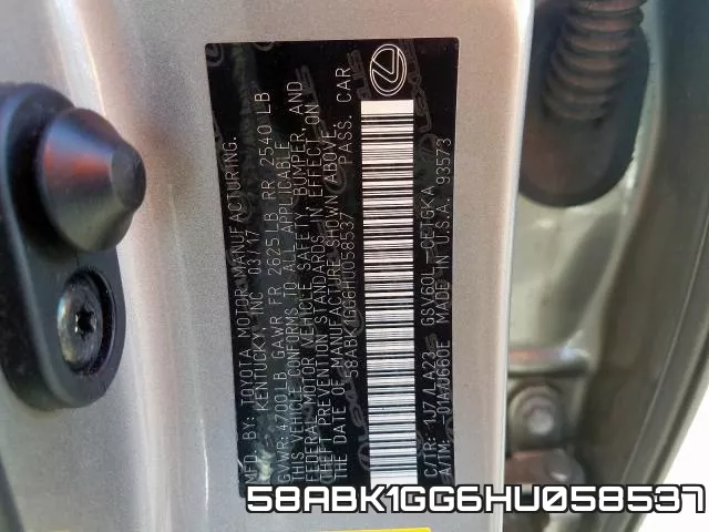 58ABK1GG6HU058537 фото 2
