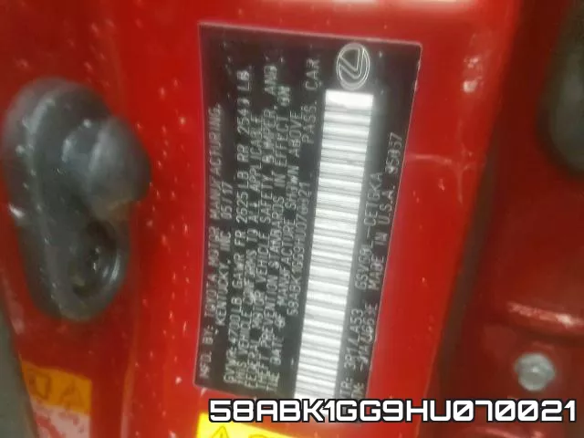 58ABK1GG9HU070021 фото 2