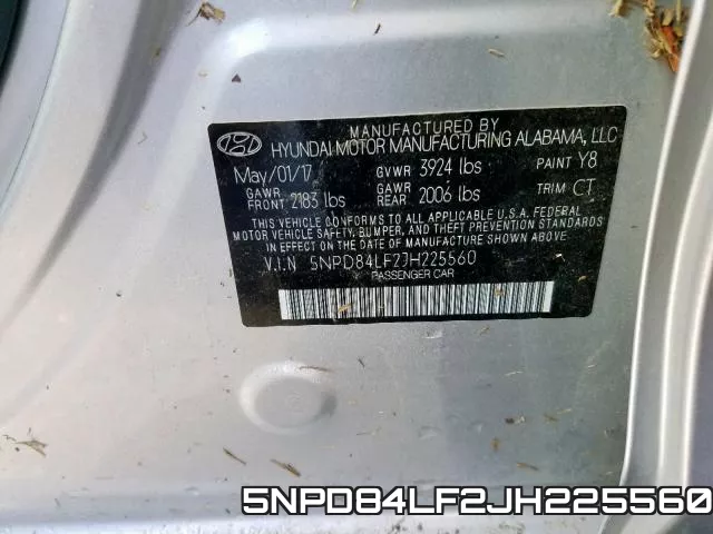 5NPD84LF2JH225560 фото 2