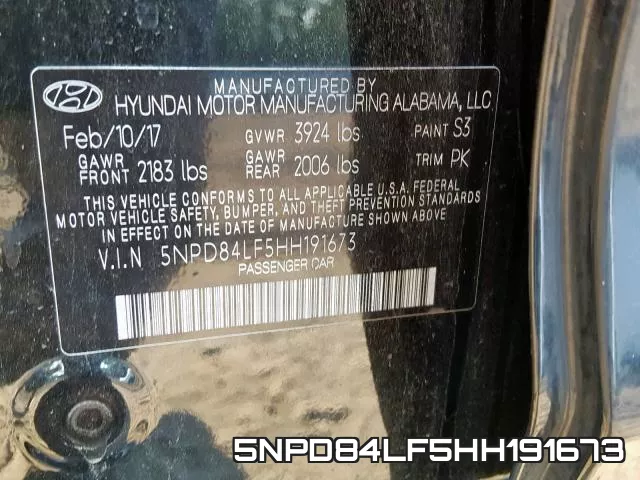 5NPD84LF5HH191673 фото 2