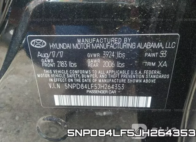 5NPD84LF5JH264353 фото 10