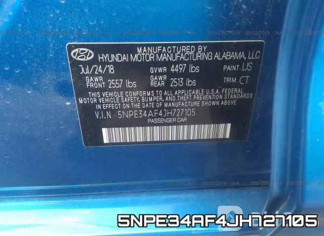5NPE34AF4JH727105 фото 10