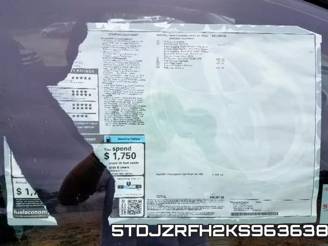 5TDJZRFH2KS963638 фото 10