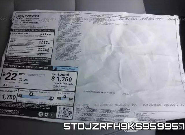5TDJZRFH9KS959957 фото 7