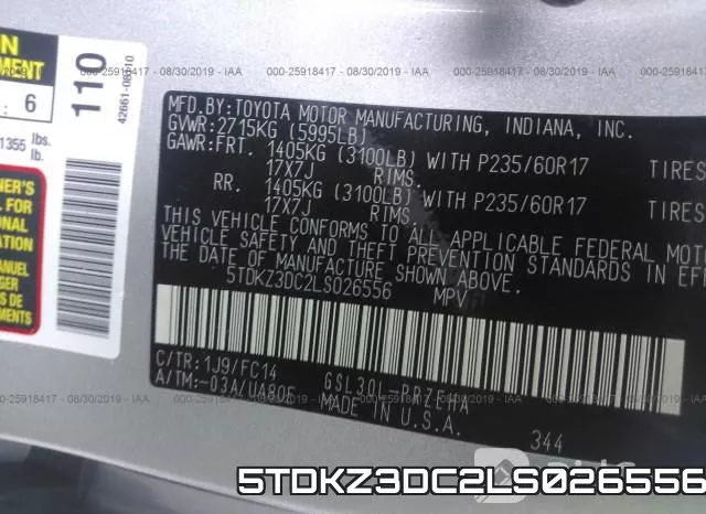 5TDKZ3DC2LS026556 фото 10