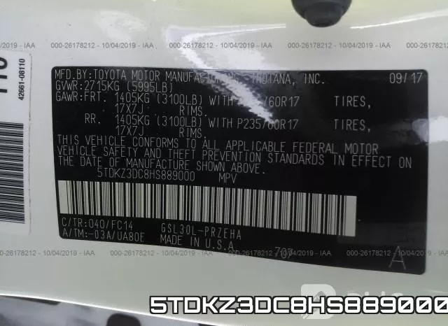 5TDKZ3DC8HS889000 фото 10