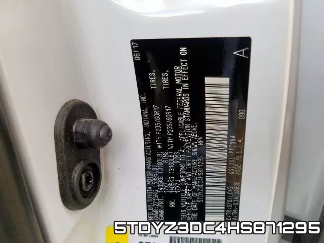 5TDYZ3DC4HS871295 фото 2
