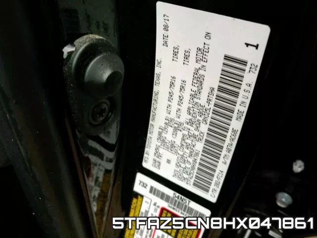 5TFAZ5CN8HX047861 фото 2