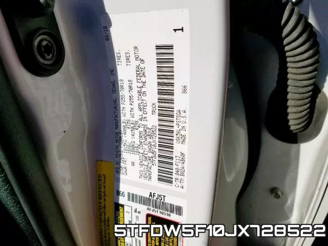 5TFDW5F10JX728522 фото 2